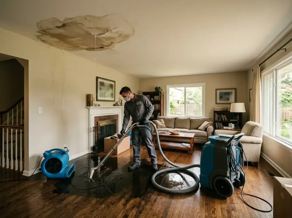 attic-pipe-burst-ceiling-drip-008 — frequently asked questions, Water Damage Restoration & Carpet Care in Mendenhall, MS